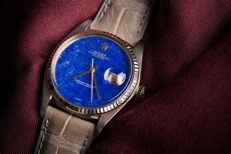 rolex datejust with lapis lazuli dial|Rolex coral dials review.